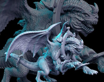Sanddragon - RPG Monsters D&D Resin 32mm 28mm Miniature Dungeons and Dragons DnD Pathfinder Tabletop RPG RN Estudio
