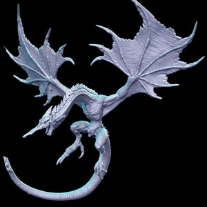 Cerulean Dragon | Fantasy Miniature | DnD Miniature | RPG | Tabletop Game | Pathfinder | RN Estudio