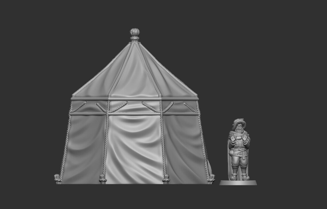 Tent RPG Miniature Furniture 3D Printed 28mm Scatter Terrain - Etsy