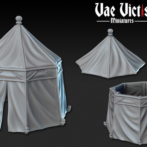 Tent RPG Miniature Furniture 3D Printed 28mm Scatter Terrain - Etsy