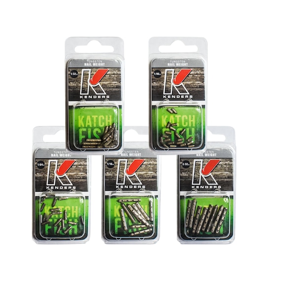 Tungsten Nail Weights Multiple Sizes Available Bass Fishing Kenders  Outdoors -  Australia
