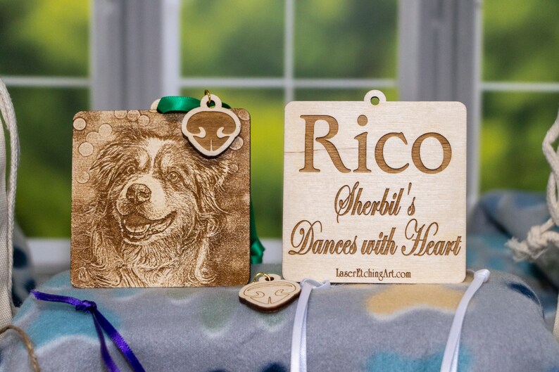 Custom Photo Etched Birch Wood Ornament for Special Occasions Etsy