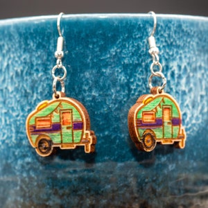 Unique Handcrafted Engraved Trailer Earrings for Women and Girls