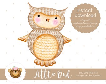 Woodland Owl PNG, simpatico gufo clipart, gufo stampabile, owl sublimation design, baby onsie design, nursery art, Woodland animals