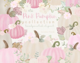 Clipart di zucca rosa, zucche dell'acquerello, clipart di caduta dell'acquerello, zucca png, zucche rosa, doccia bambino autunnale, matrimonio autunnale