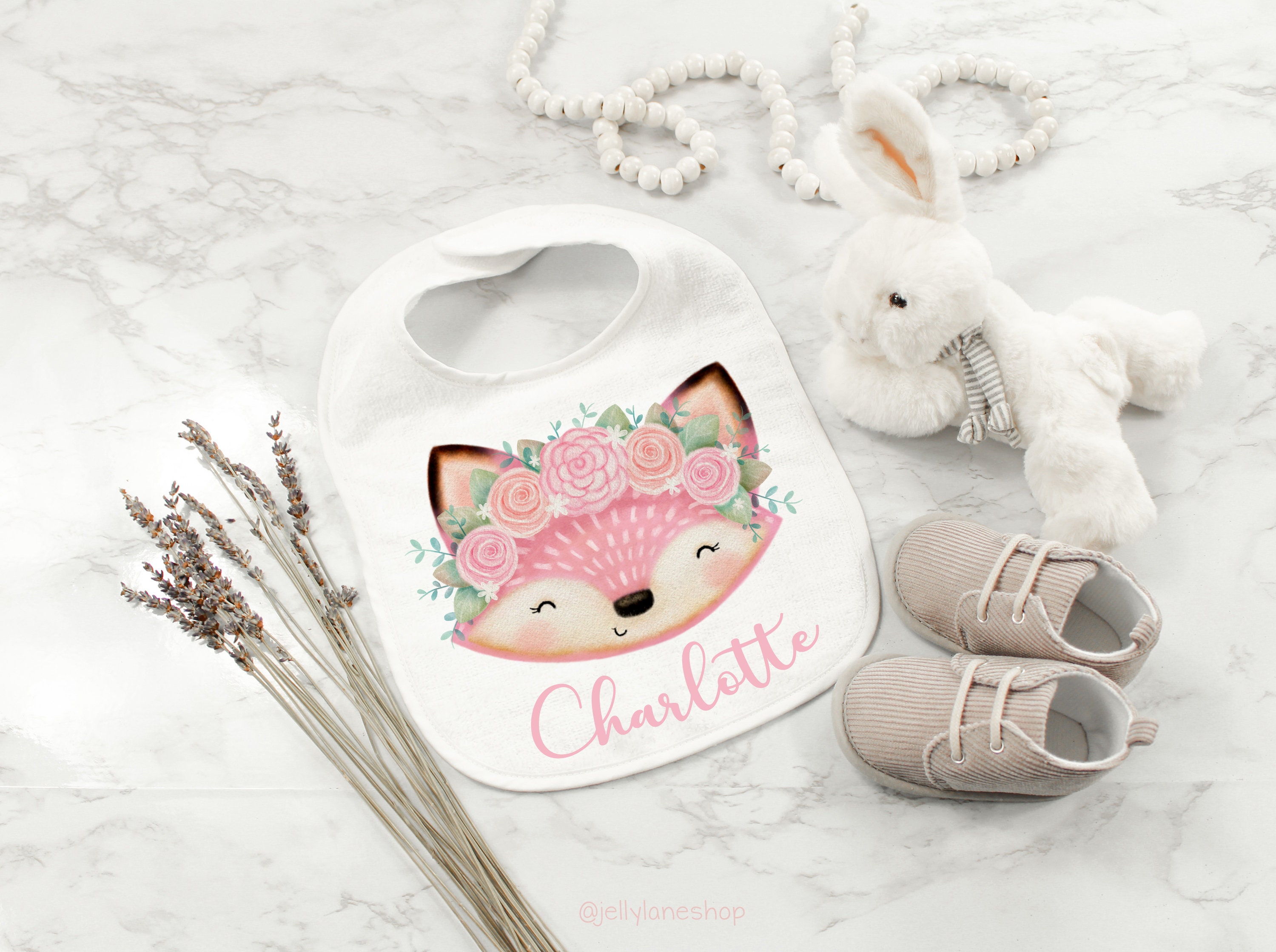 Fox Face With Flower Crown Png Pink Fox Clipart Girl Fox - Etsy