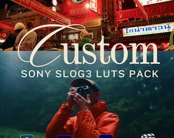 Sony S-Log3 LUTs Pack: Cinematic Color Grading Presets (.cube Format) (Digital Download)