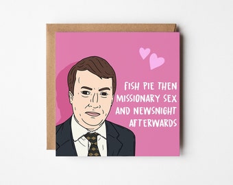 Peep Show, Funny Valentine Card, Anniversary Card, Valentines card, Funny Valentines Card, for Her, for Him, Mark Corrigan, Super Hans