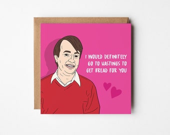 Peep Show, Funny Valentine Card, Anniversary Card, Valentines card, Funny Valentines Card, for Her, for Him, Mark Corrigan, Super Hans