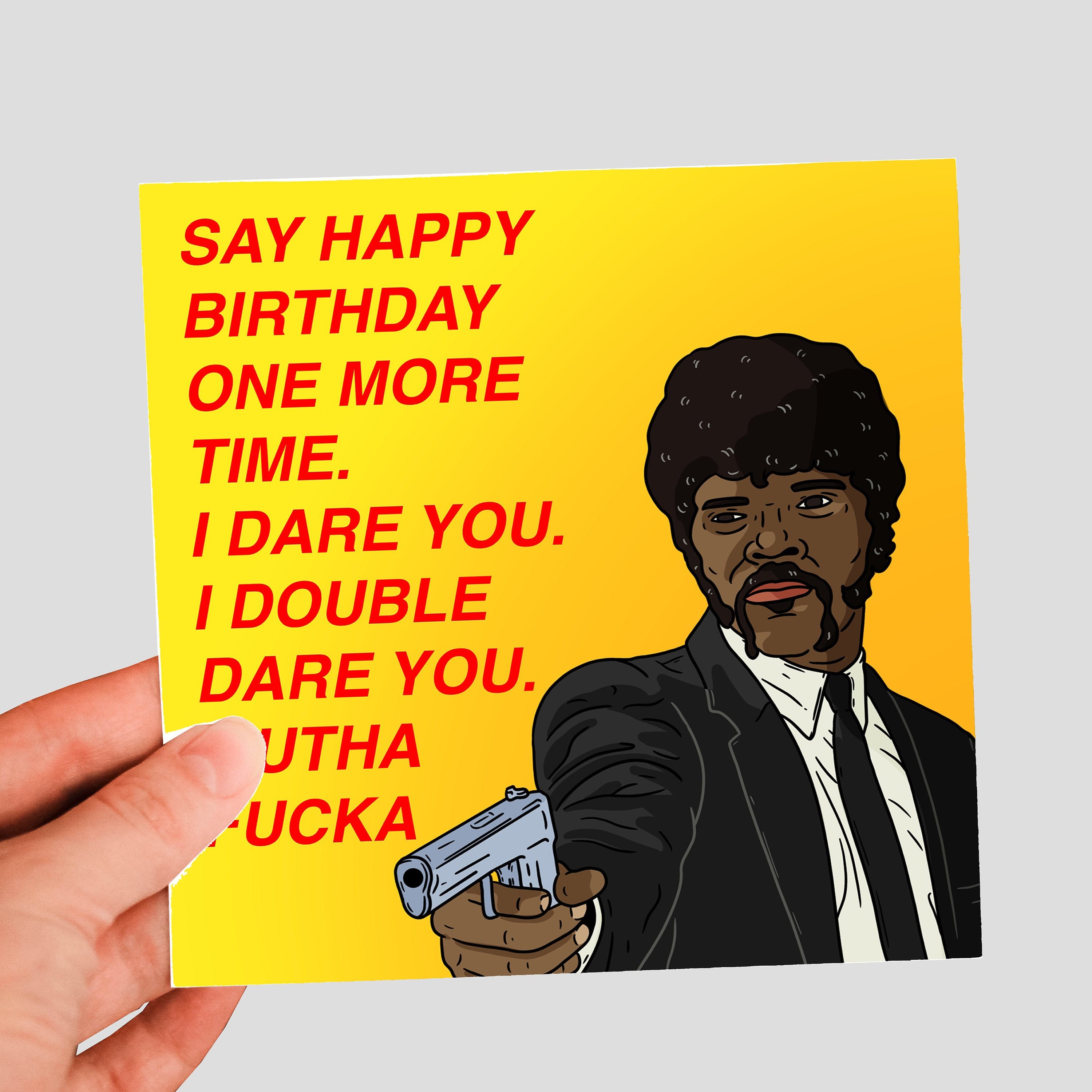 Pulp Fiction Birthday Card Birthday Cards for Dad for Him Etsy Australia