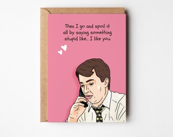 Mark Corrigan, Peep Show, Valentines Card, Birthday Cards for Dad, For Mum, For Him, For Her, Husband, Wife, Girlfriend, Boyfriend, Friend