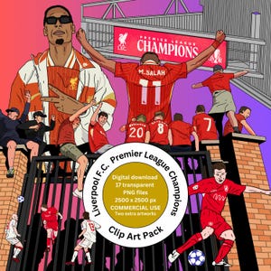 USO COMERCIAL, Pacote de Clip Art do Liverpool FC, Campeões da Divisão Inglesa 2025, Trent Alexander Arnold, Alexis MacAllister, Istambul 2005