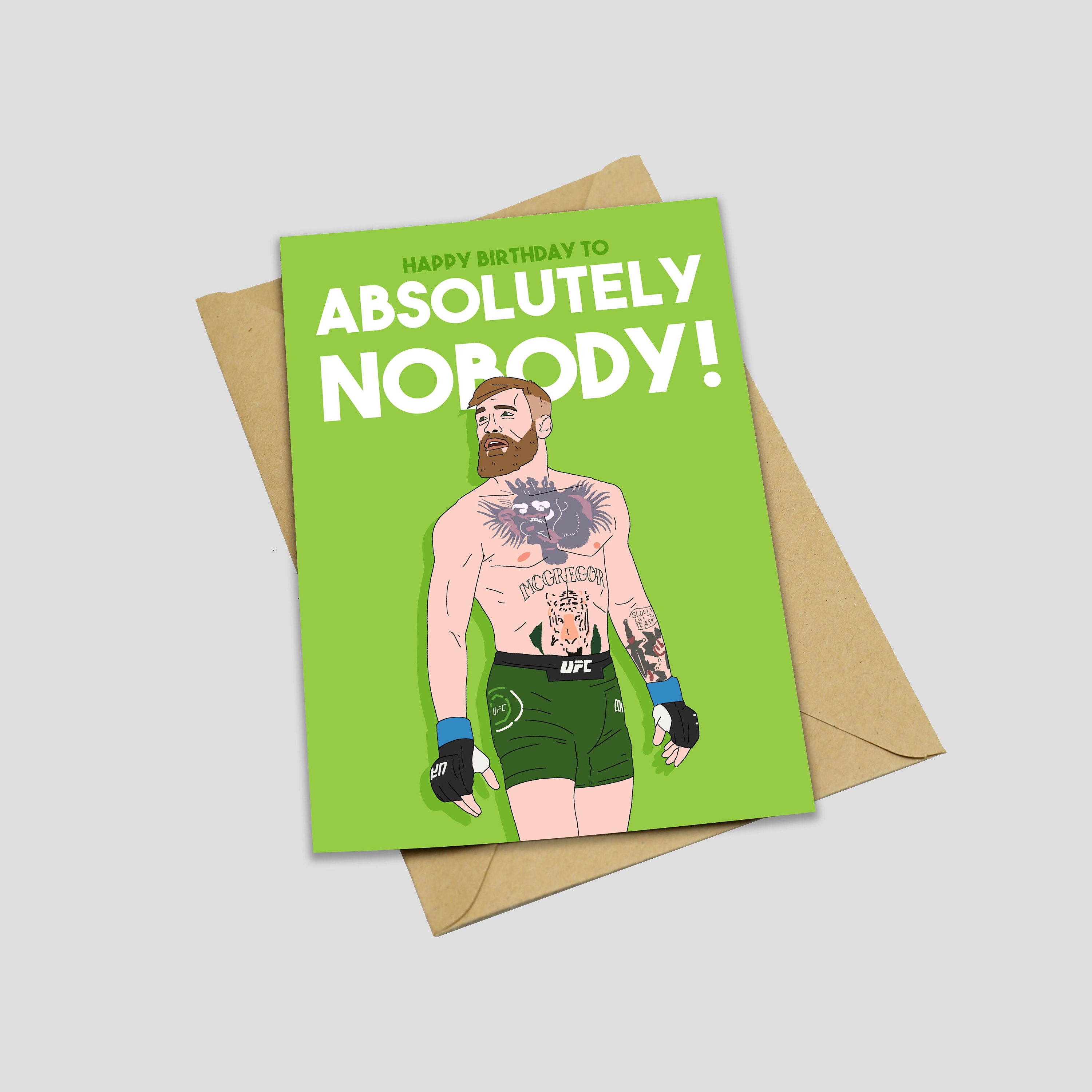Conor McGregor Birthday card Happy Birthday to Absolutely | Etsy