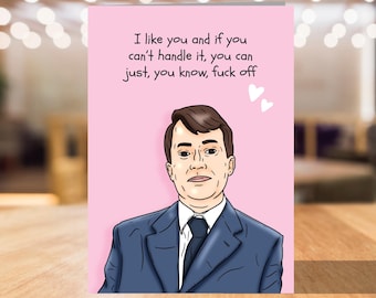 Mark Corrigan, Peep Show, Valentines Card, Birthday Cards for Dad, For Mum, For Him, For Her, Husband, Wife, Girlfriend, Boyfriend, Friend