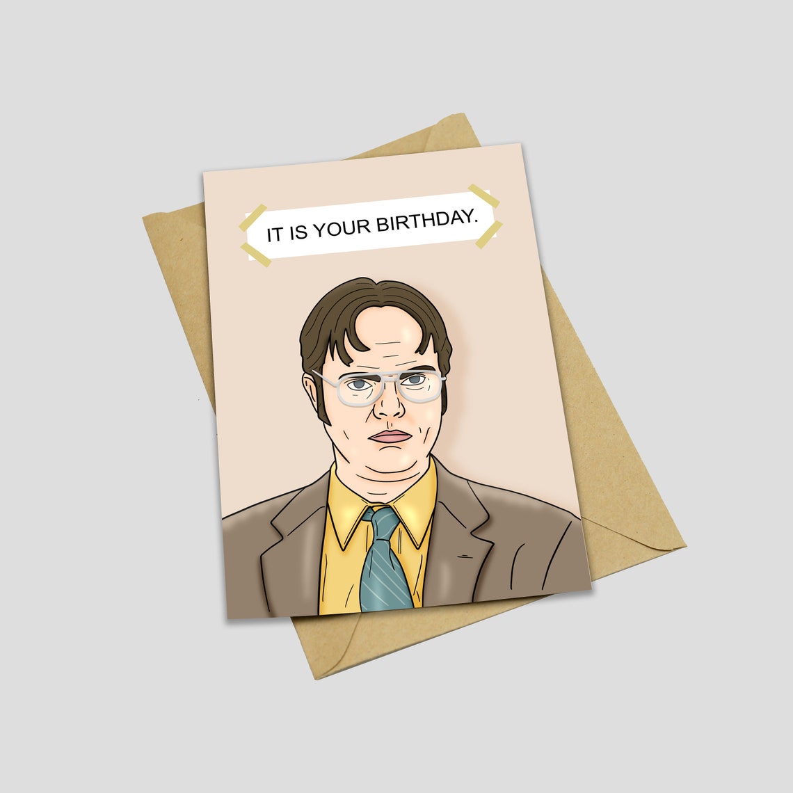 Dwight Schrute Birthday card It is your birthday | Etsy