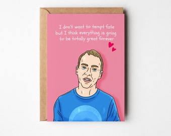 Peep Show, Jeremy, Valentines Card, Birthday Card, For Him, For Her, Husband, Wife, Girlfriend, Boyfriend, Fiancee, Cute Card