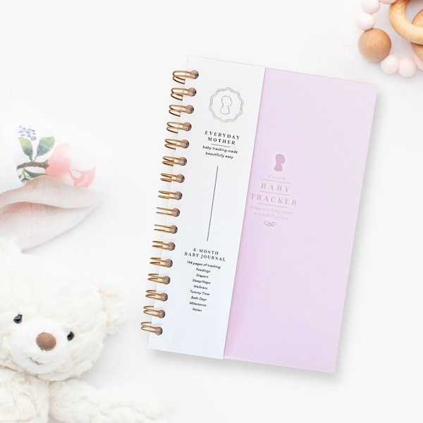 Baby Care Log Book, Daily Newborn Tracker - PURPLE Cover | Breastfeed and Pump Tracking | Parenting Must-Have | The Everyday Mother