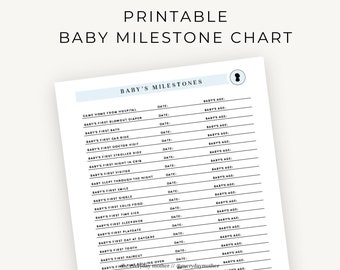 Printable Baby Milestone Chart Tracker | DIY Baby Tracking Log Book | Feed log | Pumping Log | Newborn Journal | The Everyday Mother