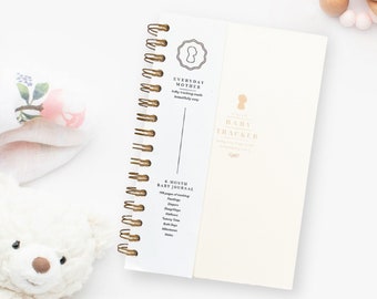Baby Care Log Book, Daily Newborn Tracker - IVORY Cover | Breastfeed and Pump Tracking | Parenting Must-Have | The Everyday Mother