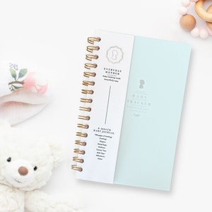 Baby Care Log Book, Daily Newborn Tracker - BLUE Cover | Breastfeed and Pump Tracking | Parenting Must-Have | The Everyday Mother
