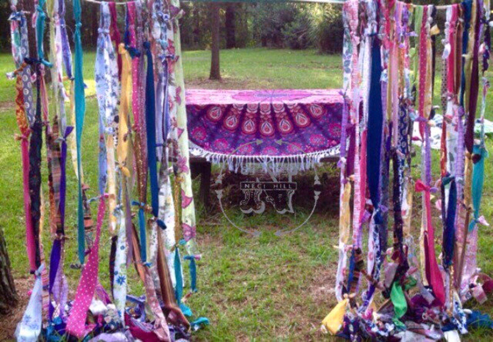 Boho Curtains Vintage Fabric Glamping Shabby Country Cottagecore