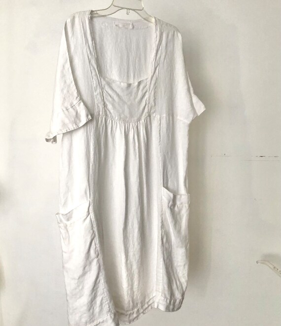 Linen Dress 100% linen  dress linen dress Handmad… - image 1