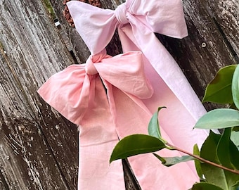 Bows fabric bow Curtain Tieback PewBow Wedding Nursery  Cottagecore Shabby Fancy French Country Light Academia Custom Colors