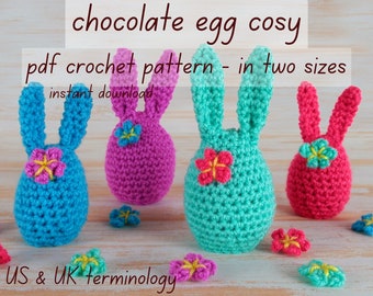 crochet bunny, Easter egg, cosy pattern / easy crochet pattern / crochet Easter gift / amigurumi bunny / Easter crochet / quick crochet