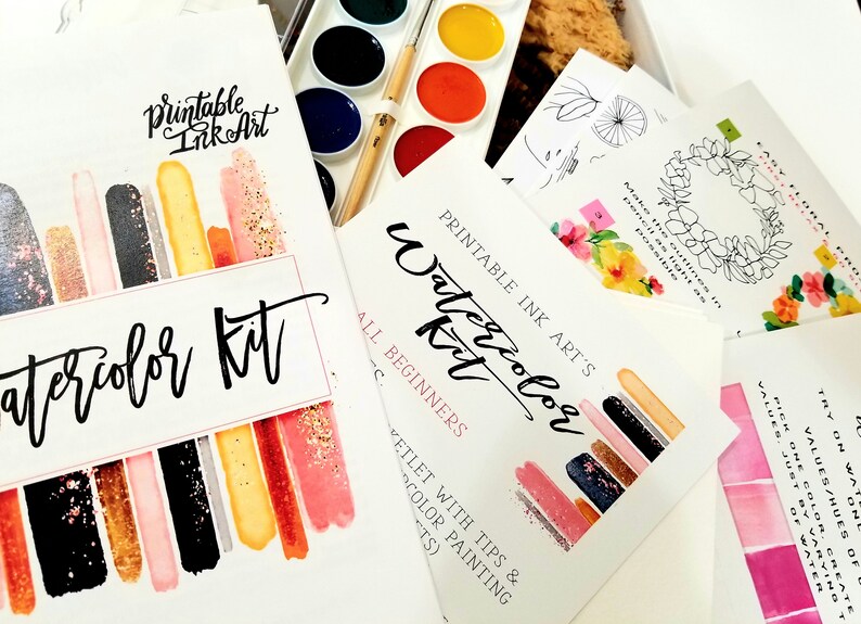 Watercolor Kit for Beginners DIY Watercolor Kit for Beginners Etsy