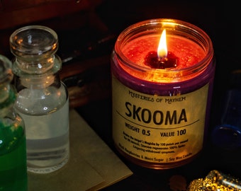 Skooma - Black Raspberry & Moon Sugar Scented, Skyrim Inspired, Gamer Gift