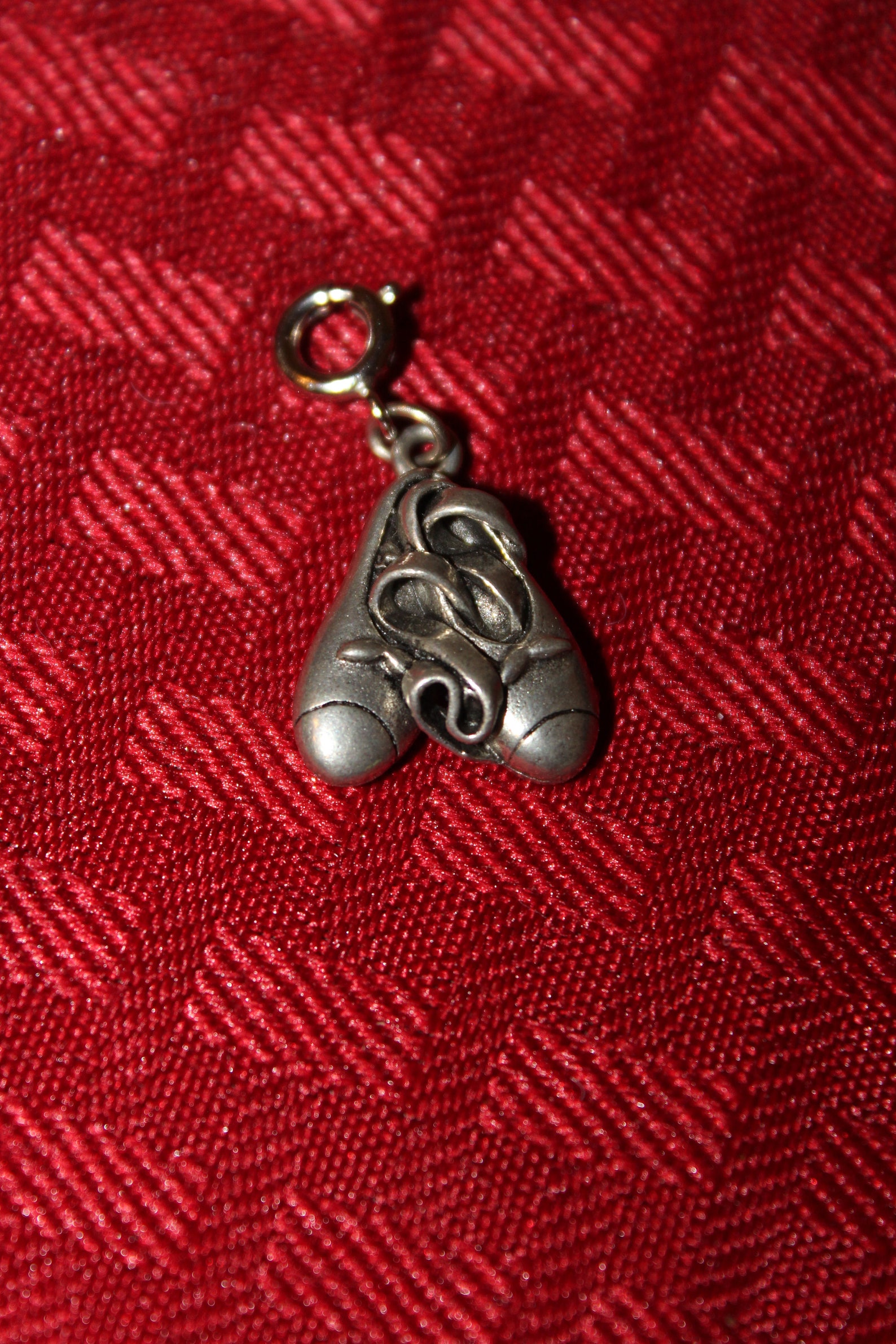 set of ballerina ballet shoes dangle charm pendant, ballet shoes zipper charm, ballet shoes purse clip, ballet shoes back pack c