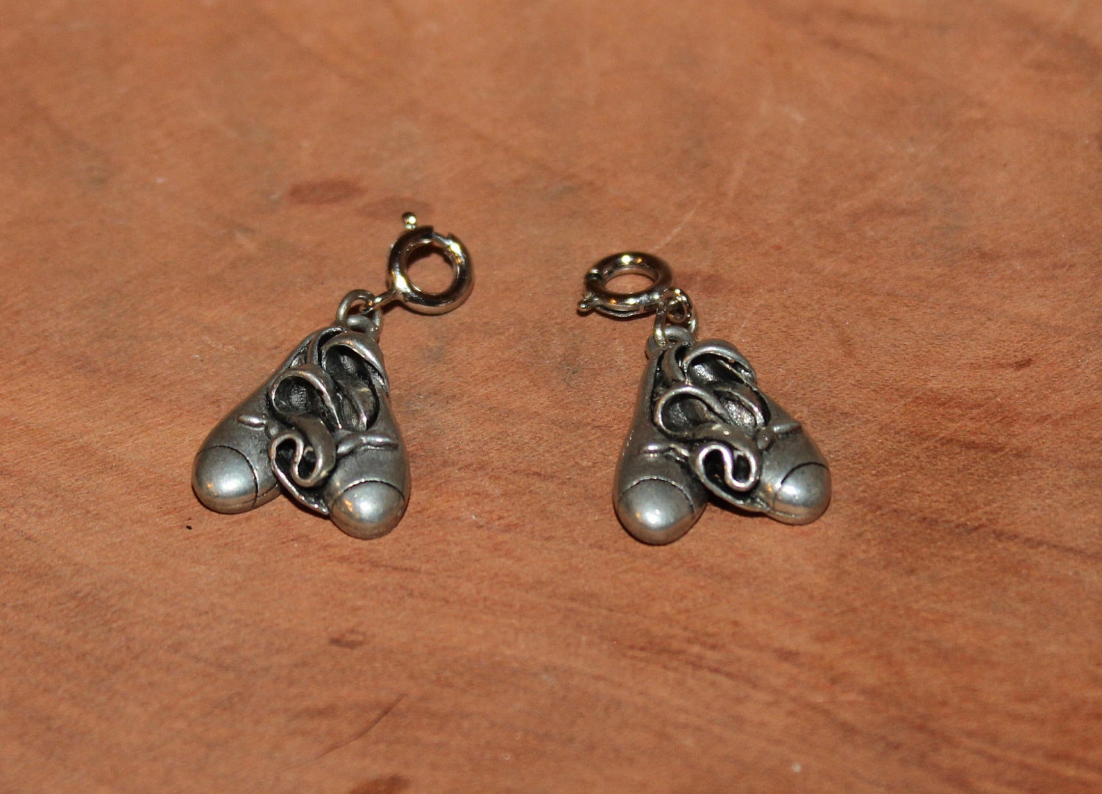 set of ballerina ballet shoes dangle charm pendant, ballet shoes zipper charm, ballet shoes purse clip, ballet shoes back pack c