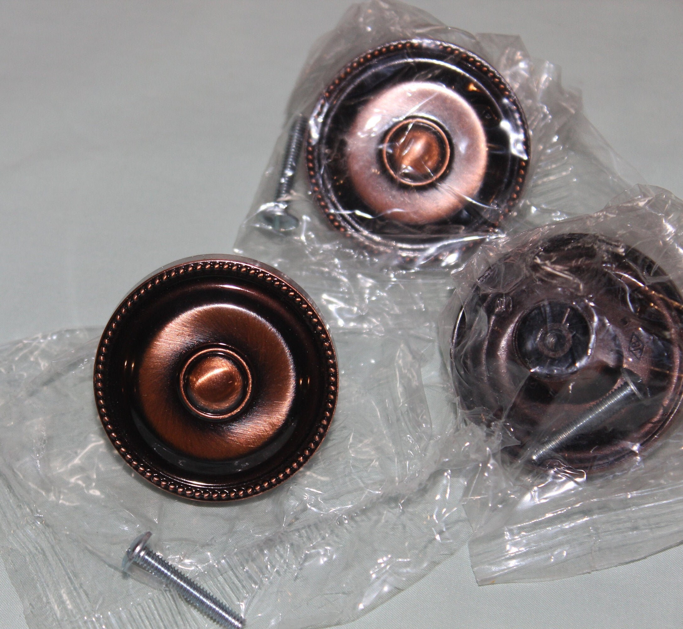 Perilla del gabinete redondo bronce rocíado de aceite | Etsy