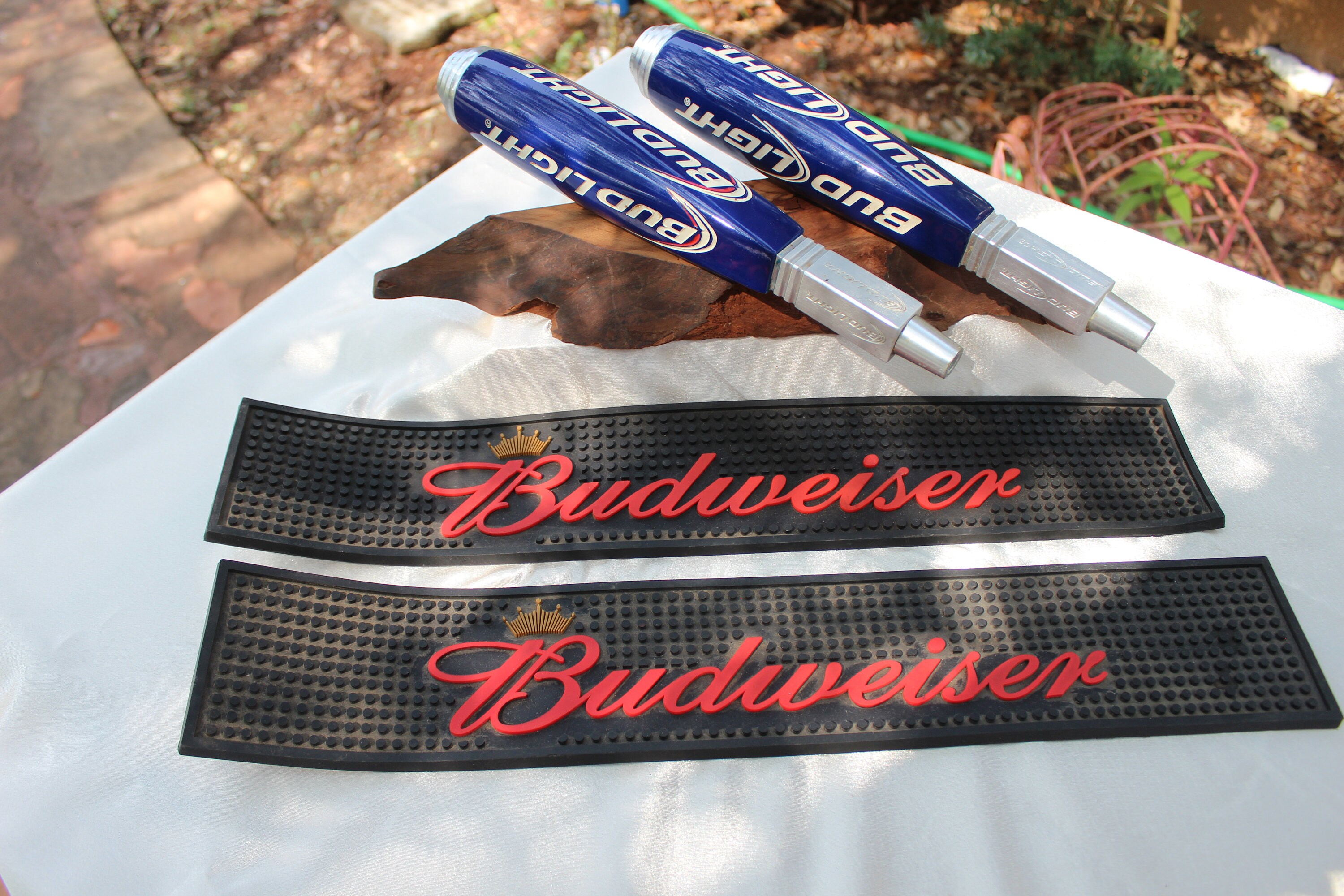 Budweiser Rubber Bar Mat King Of Beers Bud Light Beer Tap Etsy