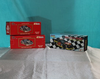 1994 Racing Champions NASCAR Die Cast Metal Coin Bank With Lock Thunderbird, Collectors Edition, Limited Edition available