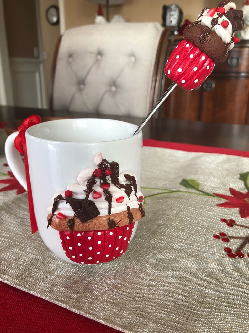 Decorated mug cupcakes mug3d mugmother day giftdecorating Etsy