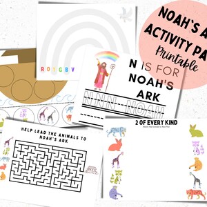 Noah&#39;s Ark Printable Bible study kids, Noahs ark craft, Sunday School Lesson, Sunday school Crafts, Sunday school printables, Come follow me