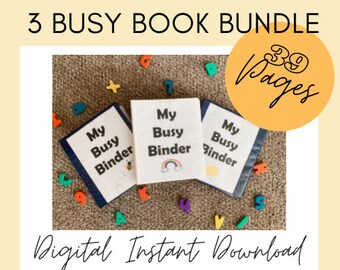 COMPLETE Busy Binder Printable | 39 activities BUNDLE SET