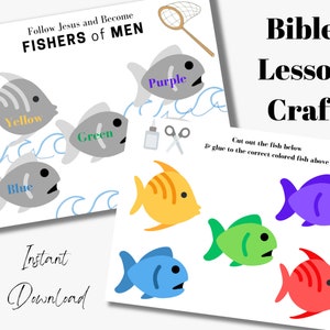 Fishers of Men Printable Bible study kids, Bible story craft, Sunday School Lesson, Sunday school Crafts, Sunday school print, armor of god