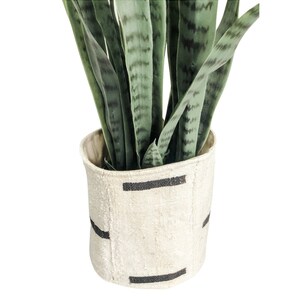 Mudcloth Plant Basket Storage Basket Boho Plant Basket Fabric Planter image 4