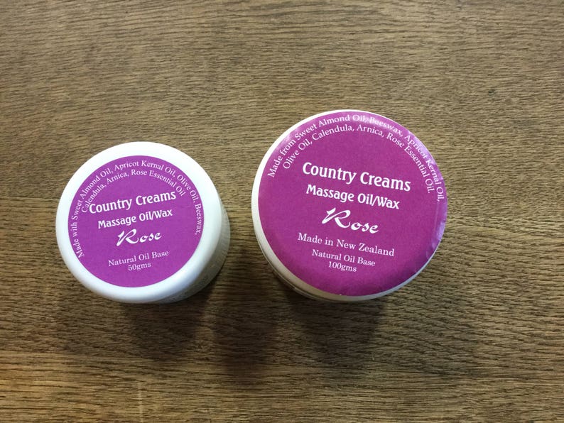 Massage Oil Cream Moisturizer Natural Skincare from New Etsy