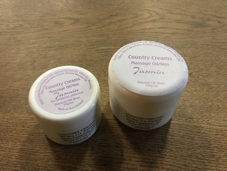 Massage Oil Cream Moisturizer Natural Skincare from New Etsy