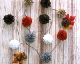 Fall Pom Pom Garland