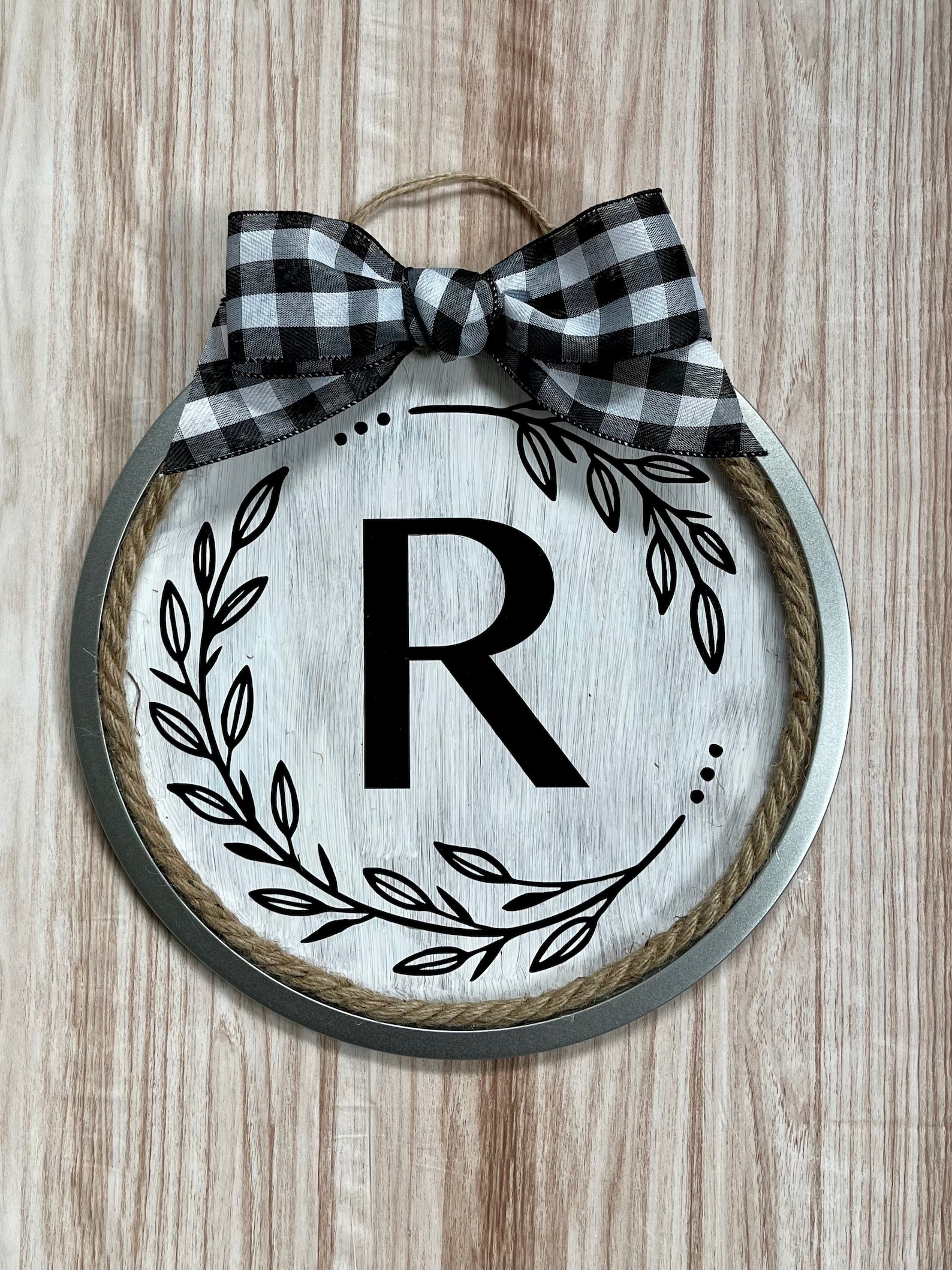 Initial Door Hanger, Custom Door Hanger, Wall Decor Etsy