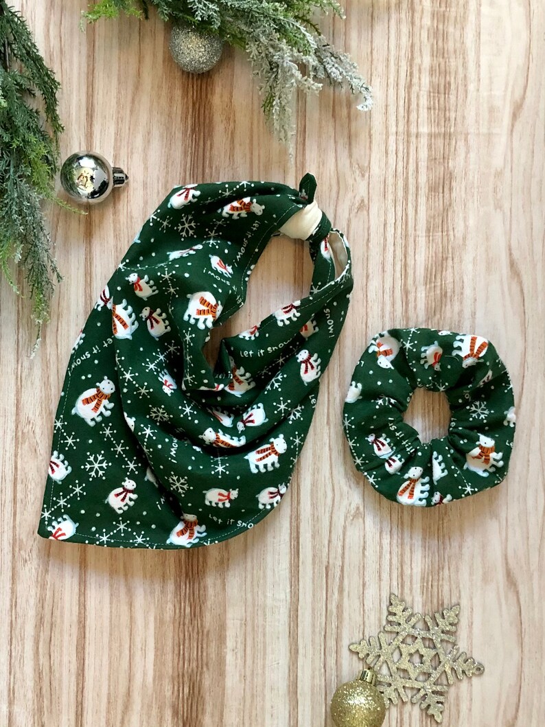 Scrunchy, Pet Bandana Holiday Set image 4