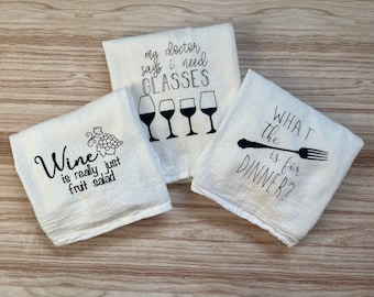 Kitchen Tea Towels, Funny Tea Towels, Kitchen Towels