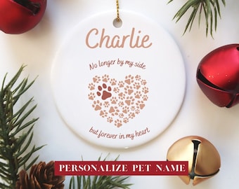 Adorno personalizado para mascota con nombre, adorno navideño personalizado, adorno para perro personalizado, regalo conmemorativo para mascota, adorno con retrato de mascota