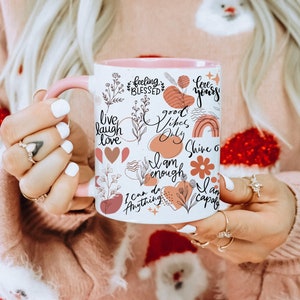 Daily Affirmation Mug, Daily reminders mug, Self care gift, Motivational  mug, Motivational gift ideas, Bridesmaid mug gift