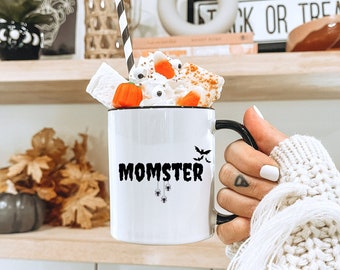 Momster Dadcula mug, Halloween mom mug, Halloween gift for mom, First halloween mom gift, Spooky Coffee Cup, Momster Mug