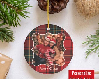 Adorno con foto personalizado, adorno para pareja, adorno con foto personalizado, regalo con mensaje personalizable, adorno con foto, regalo para recién casados